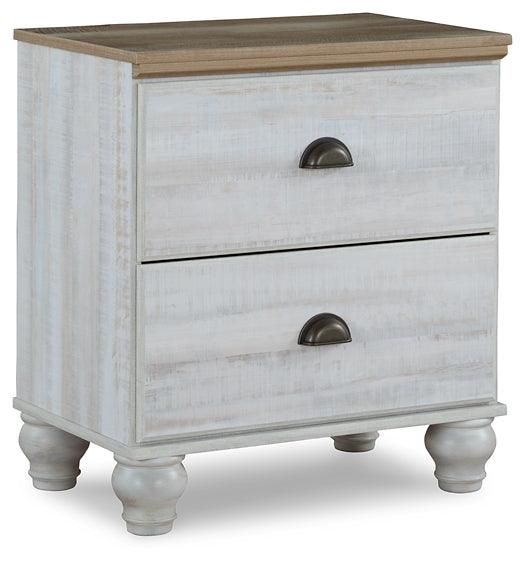 Haven Bay Nightstand B1512-92 Two-tone Traditional Master Bed Cases By AFI - sofafair.com