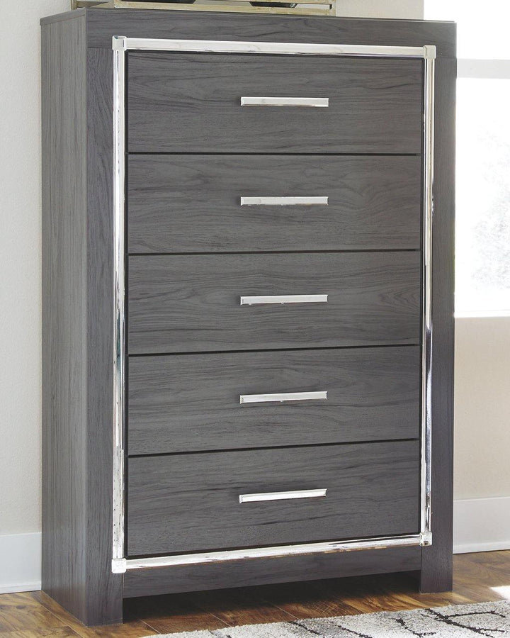 Lodanna Chest of Drawers B214-46 Gray Contemporary Master Bed Cases By AFI - sofafair.com