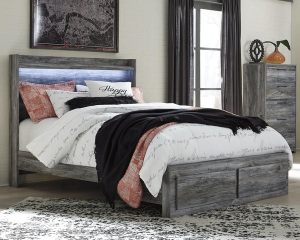 Baystorm Queen Panel Storage Bed with Chest B221B38 Gray Casual Bedroom Package By AFI - sofafair.com