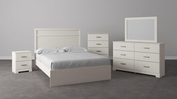 Stelsie Dresser and Mirror B2588B1 White Casual Master Bed Cases By AFI - sofafair.com