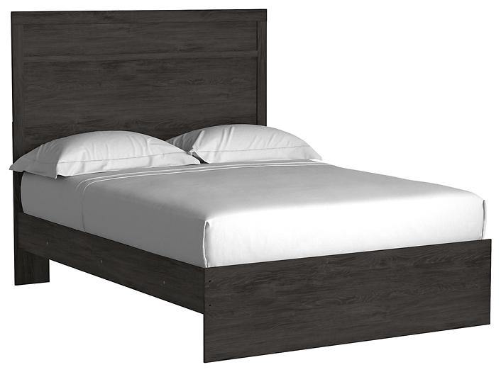 Belachime Full Panel Bed B2589B5 Black Casual Youth Beds By AFI - sofafair.com