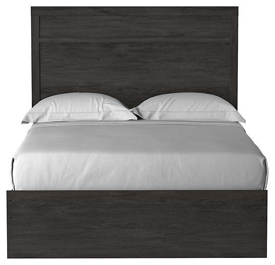 Belachime Full Panel Bed B2589B5 Black Casual Youth Beds By AFI - sofafair.com