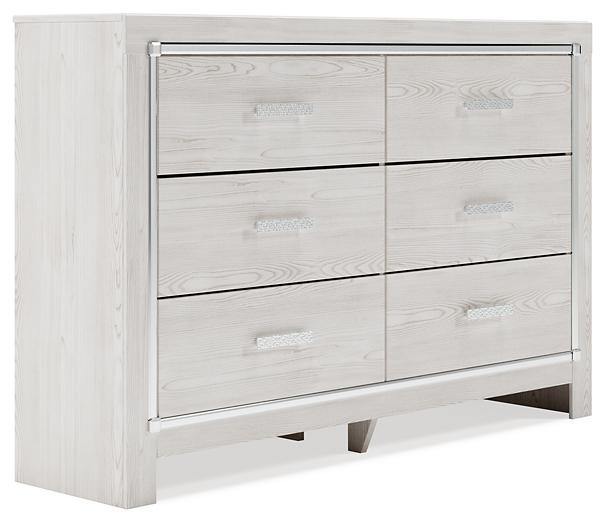 Altyra Dresser B2640-31 White Contemporary Master Bed Cases By AFI - sofafair.com