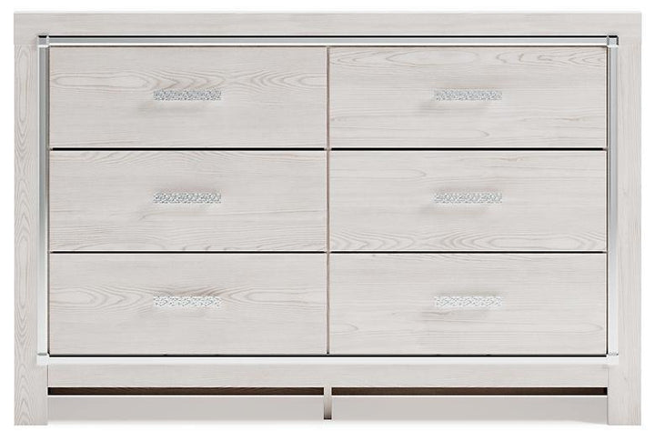 Altyra Dresser B2640-31 White Contemporary Master Bed Cases By AFI - sofafair.com