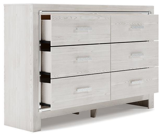 Altyra Dresser B2640-31 White Contemporary Master Bed Cases By AFI - sofafair.com