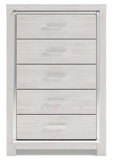 Altyra Chest of Drawers B2640-46 White Contemporary Master Bed Cases By AFI - sofafair.com