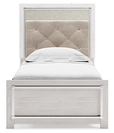 Altyra Twin Panel Bed B2640B6 White Contemporary Master Beds By AFI - sofafair.com