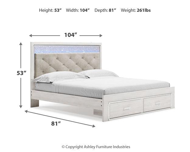 Altyra AMP011093 White Contemporary Master Beds By Ashley - sofafair.com