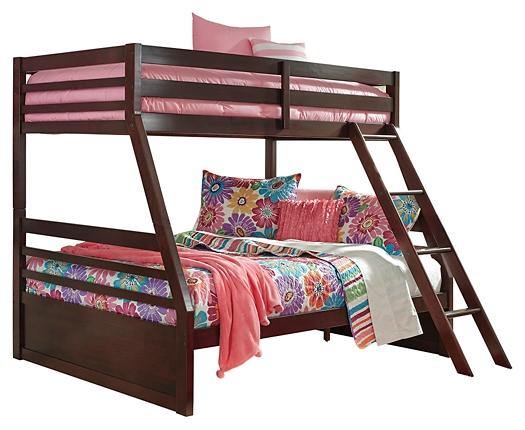 Halanton Twin over Full Bunk Bed B328YB3 Dark Brown Contemporary Youth Beds By AFI - sofafair.com