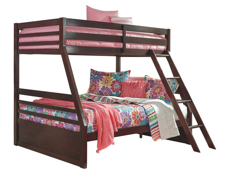 Halanton Twin over Full Bunk Bed B328YB3 Dark Brown Contemporary Youth Beds By AFI - sofafair.com