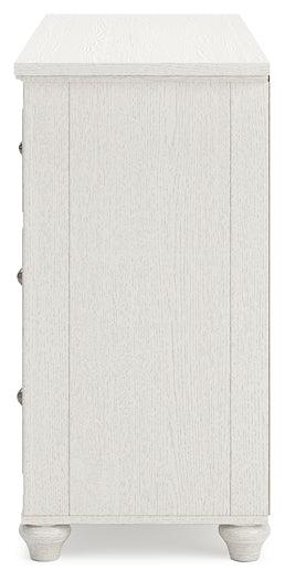 Grantoni Dresser B3290-231 White Traditional Master Bed Cases By AFI - sofafair.com