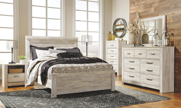 Bellaby Dresser and Mirror B331B1 Whitewash Casual Master Bed Cases By AFI - sofafair.com