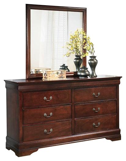 Alisdair Queen Sleigh Bed, Dresser, Mirror, Chest and Nightstand B376B12 Dark Brown Traditional Bedroom Package By AFI - sofafair.com