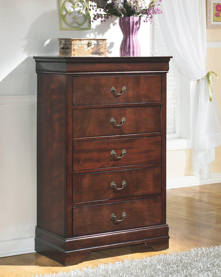 Alisdair Chest of Drawers B376-46 Dark Brown Traditional Master Bed Cases By AFI - sofafair.com