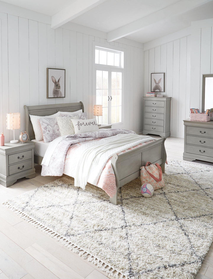 Kordasky Full Sleigh Bed B394B3 Gray Traditional Youth Beds By AFI - sofafair.com