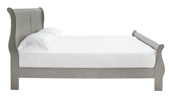 Kordasky California King Sleigh Bed B394B9 Gray Traditional Master Beds By AFI - sofafair.com