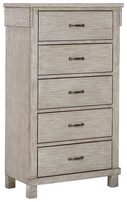 Hollentown Chest of Drawers B434-46 Whitewash Casual Master Bed Cases By AFI - sofafair.com
