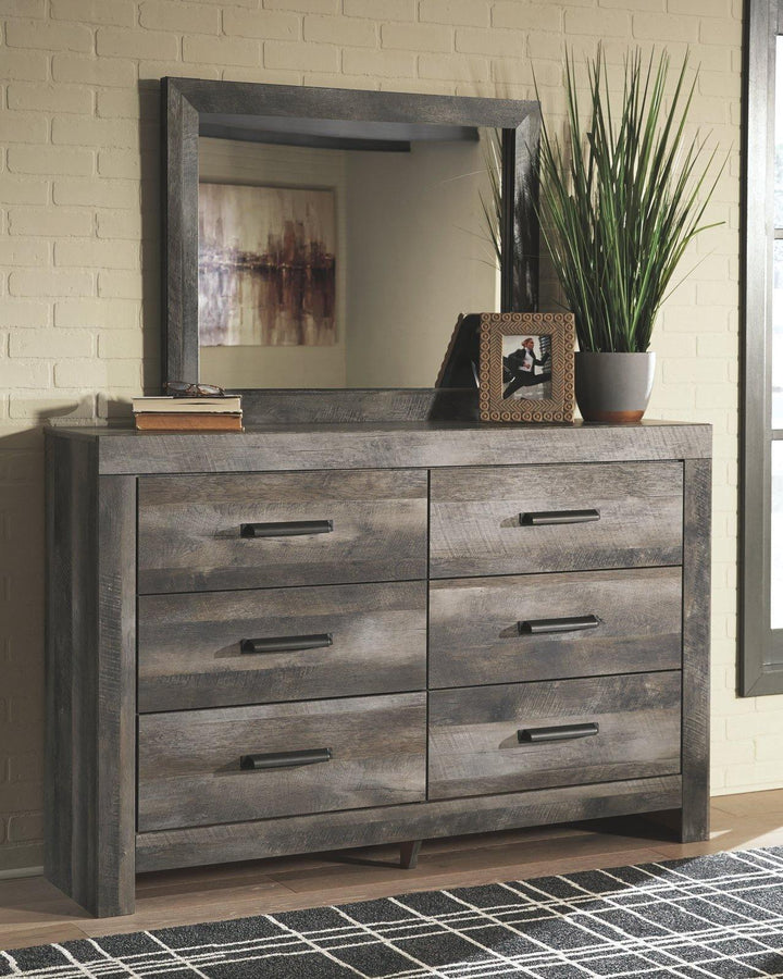 Wynnlow Dresser and Mirror B440B1 Gray Casual Master Bed Cases By AFI - sofafair.com