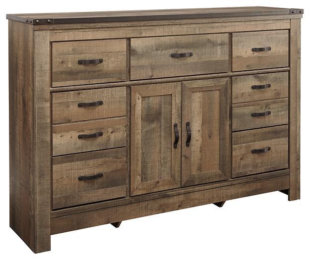 Trinell Dresser B446-32 Brown Casual Master Bed Cases By AFI - sofafair.com