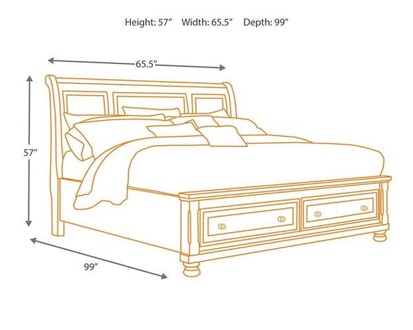 Porter AMP003973 master bed By ashley - sofafair.com