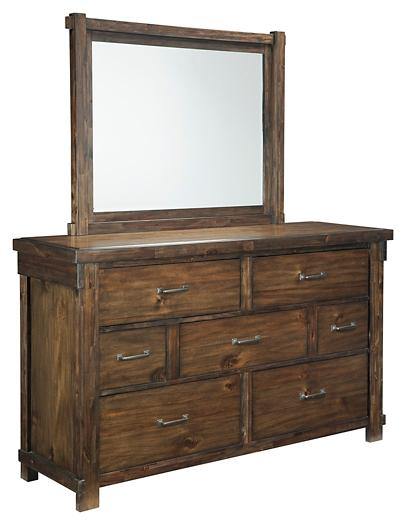 Lakeleigh Dresser and Mirror B718B1 Brown Casual Master Bed Cases By AFI - sofafair.com