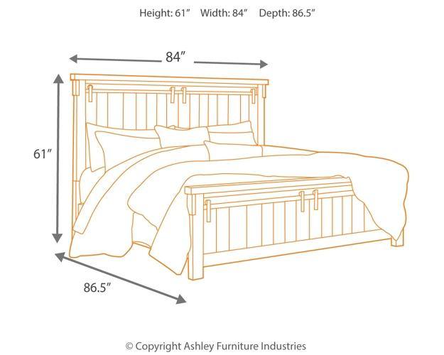 Lakeleigh Dresser and Mirror B718B1 Brown Casual Master Bed Cases By AFI - sofafair.com