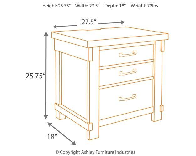 Lakeleigh Dresser and Mirror B718B1 Brown Casual Master Bed Cases By AFI - sofafair.com