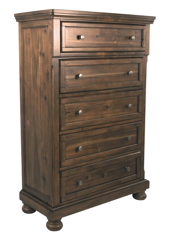 Flynnter Chest of Drawers B719-46 Medium Brown Casual Master Bed Cases By AFI - sofafair.com