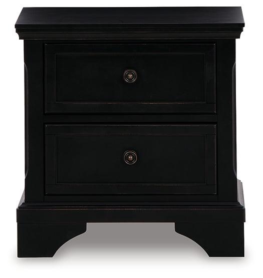 Chylanta Nightstand B739-92 Black Traditional Master Bed Cases By AFI - sofafair.com