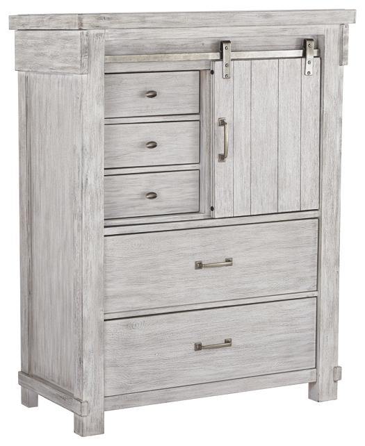 Brashland Chest of Drawers B740-46 White Casual Master Bed Cases By AFI - sofafair.com