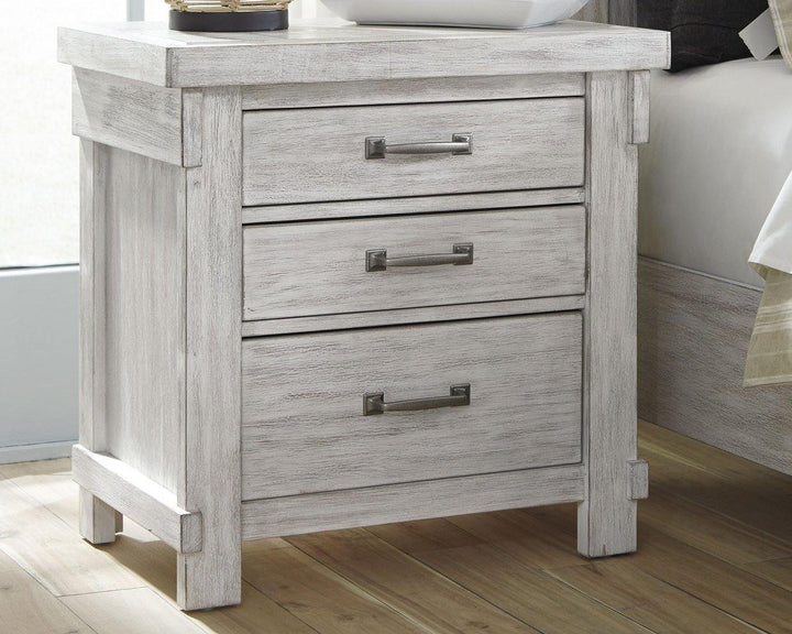 Brashland Nightstand B740-93 White Casual Master Bed Cases By AFI - sofafair.com