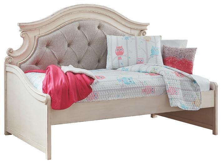 Realyn Twin Daybed with 1 Large Storage Drawer B743B15 Chipped White Casual Youth Beds By AFI - sofafair.com