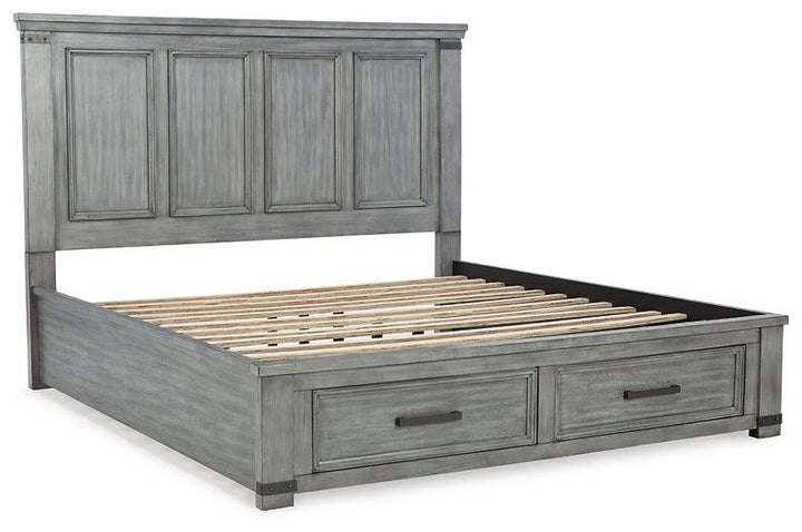 Russelyn AMP011136 Black/Gray Casual Master Beds By Ashley - sofafair.com