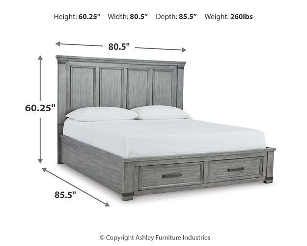 Russelyn AMP011136 Black/Gray Casual Master Beds By Ashley - sofafair.com