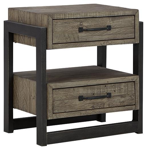 Brennagan Nightstand B774-92 Gray Casual Master Bed Cases By AFI - sofafair.com