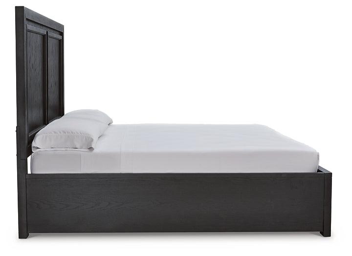 Foyland AMP011155 Black/Gray Contemporary Master Beds By Ashley - sofafair.com