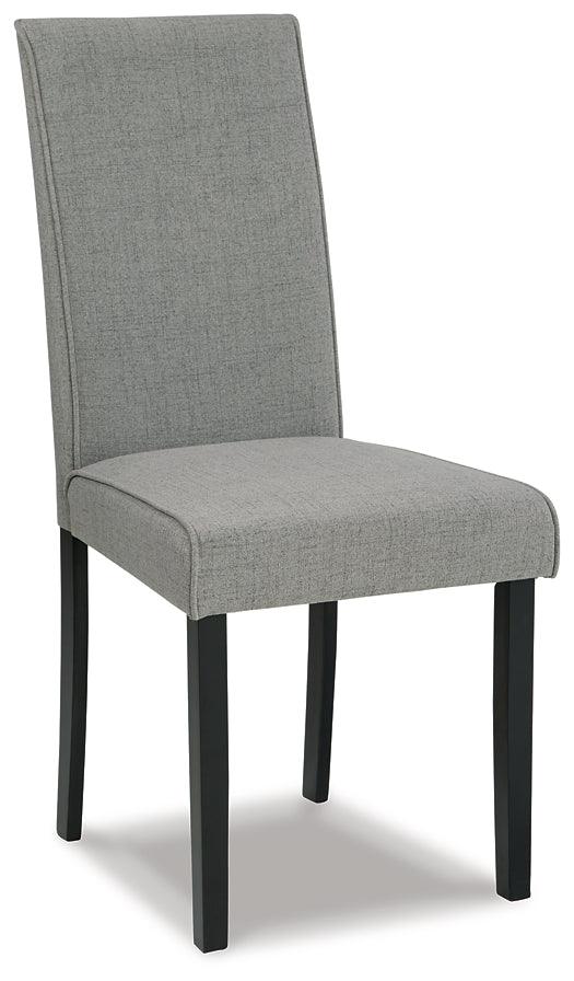 Kimonte Dining Chair Set of 2 D250-06X2 Dark Brown/Gray Contemporary Casual Seating By AFI - sofafair.com