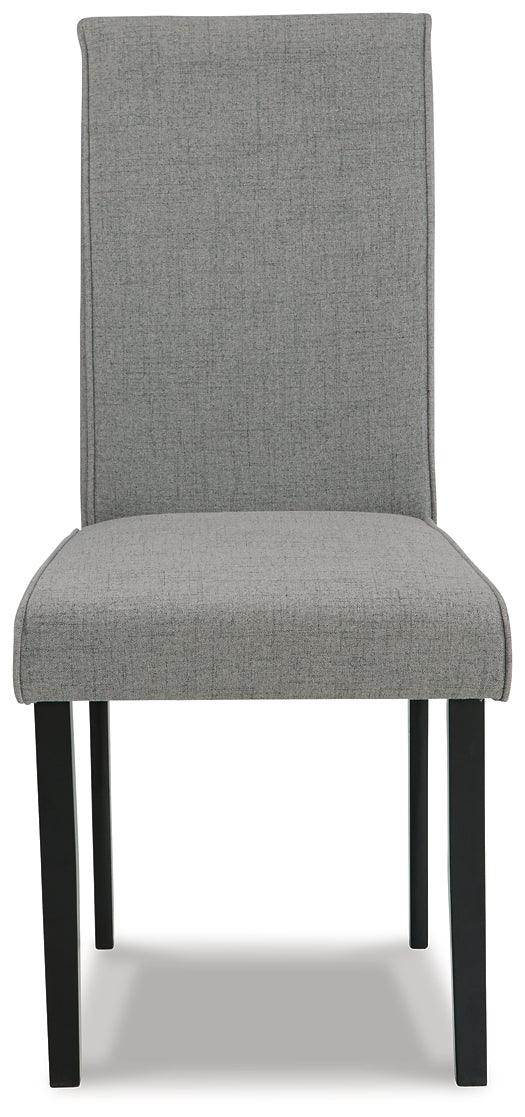 Kimonte Dining Chair Set of 2 D250-06X2 Dark Brown/Gray Contemporary Casual Seating By AFI - sofafair.com