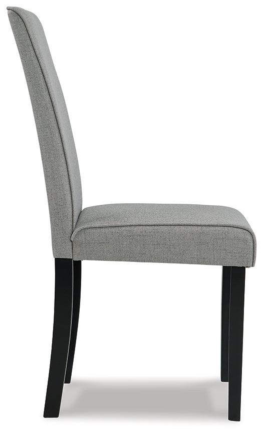 Kimonte Dining Chair Set of 2 D250-06X2 Dark Brown/Gray Contemporary Casual Seating By AFI - sofafair.com