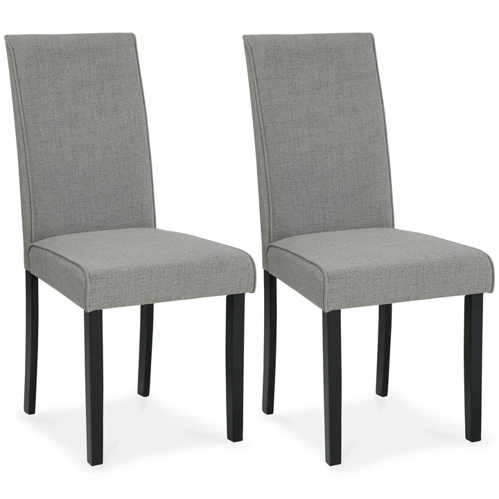 Kimonte Dining Chair Set of 2 D250-06X2 Dark Brown/Gray Contemporary Casual Seating By AFI - sofafair.com