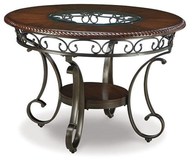 Glambrey Dining Table with 4 Chairs D329D1 Brown Traditional Dining Package By AFI - sofafair.com