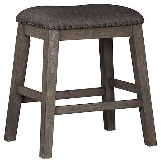 Caitbrook Counter Height Upholstered Bar Stool D388-024 Gray Casual Casual Seating By AFI - sofafair.com
