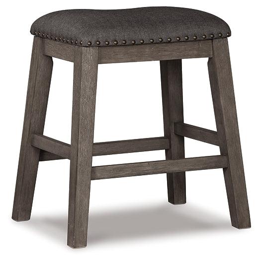 Caitbrook Counter Height Upholstered Bar Stool Set of 2 D388-024X2 Gray Casual Barstools By AFI - sofafair.com