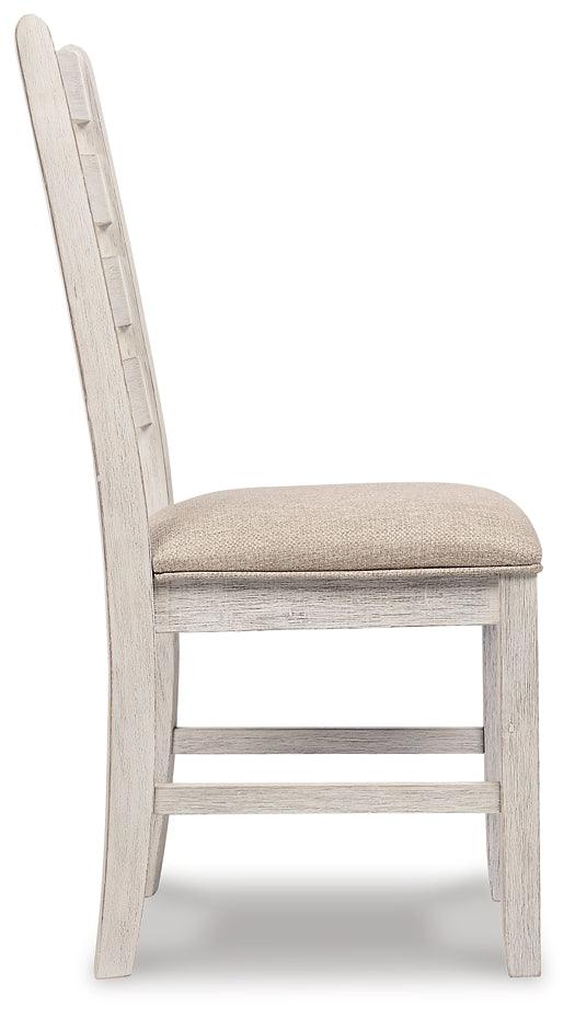 Skempton Dining Chair Set of 2 D394-01X2 White/Light Brown Casual Casual Seating By AFI - sofafair.com