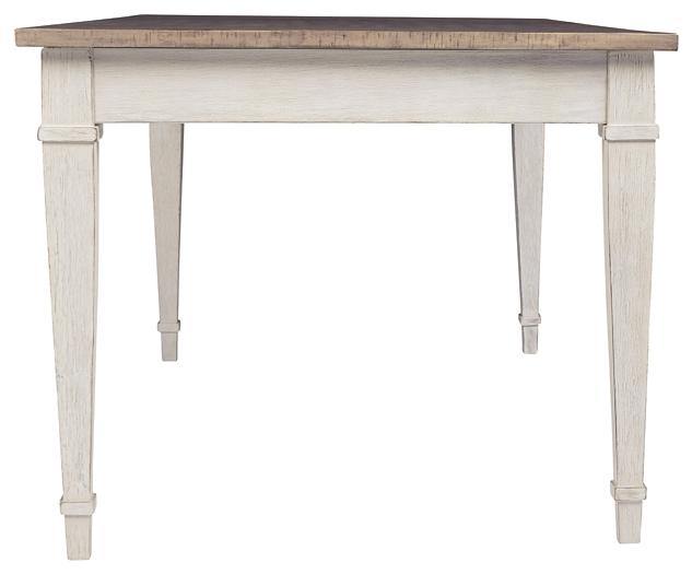 Skempton Dining Table D394-25 White/Light Brown Casual Casual Tables By AFI - sofafair.com