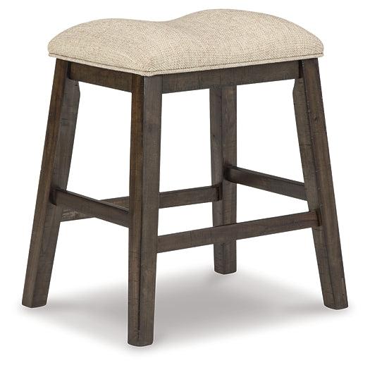 Rokane Counter Height Bar Stool Set of 2 D397-024X2 Light Brown Casual Barstools By AFI - sofafair.com