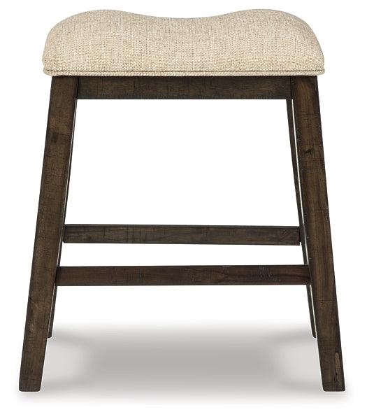 Rokane Counter Height Bar Stool Set of 2 D397-024X2 Light Brown Casual Barstools By AFI - sofafair.com