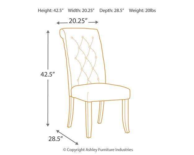 Tripton Dining Chair D530-02 Graphite Casual Casual Seating By AFI - sofafair.com