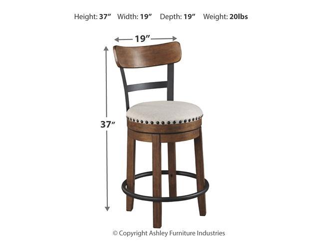 Valebeck Counter Height Bar Stool D546-424 Brown Casual Barstools By AFI - sofafair.com