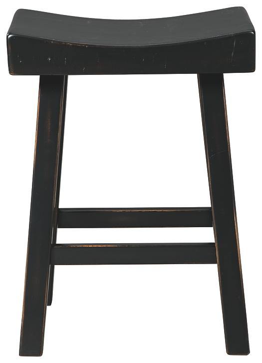 Glosco Counter Height Bar Stool D548-524 Black Casual Barstools By AFI - sofafair.com